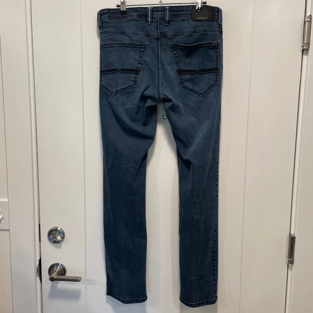 Buffalo David Bitton Axel Slim Stretch Jeans Mens 32x32 Dark Wash Denim 1342536